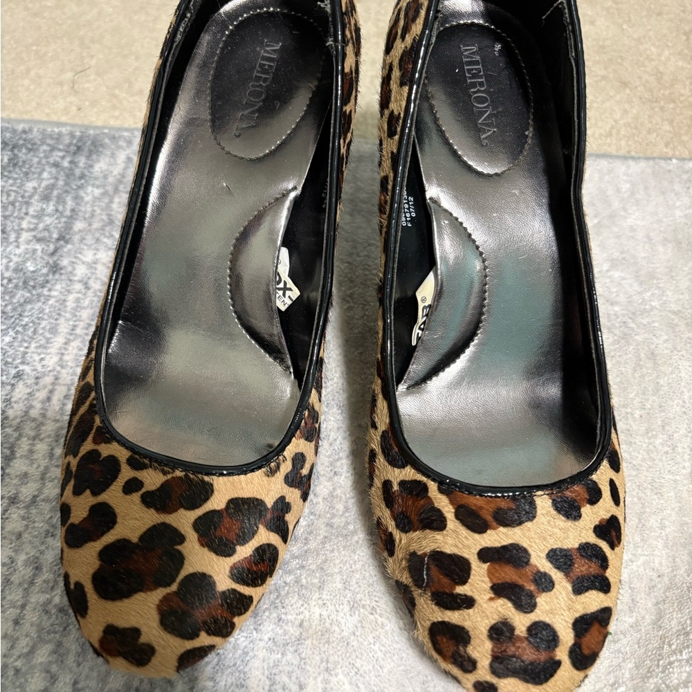 Merona Leopard Patterned Heels -Never Worn no Box